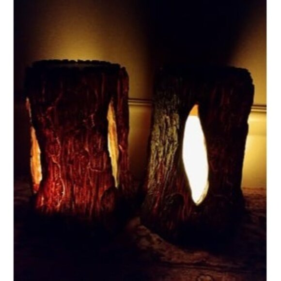 New Solar Lights Outdoor,Stump On Fire Torch Lights,Flickering Flame Lantern - Picture 2 of 2
